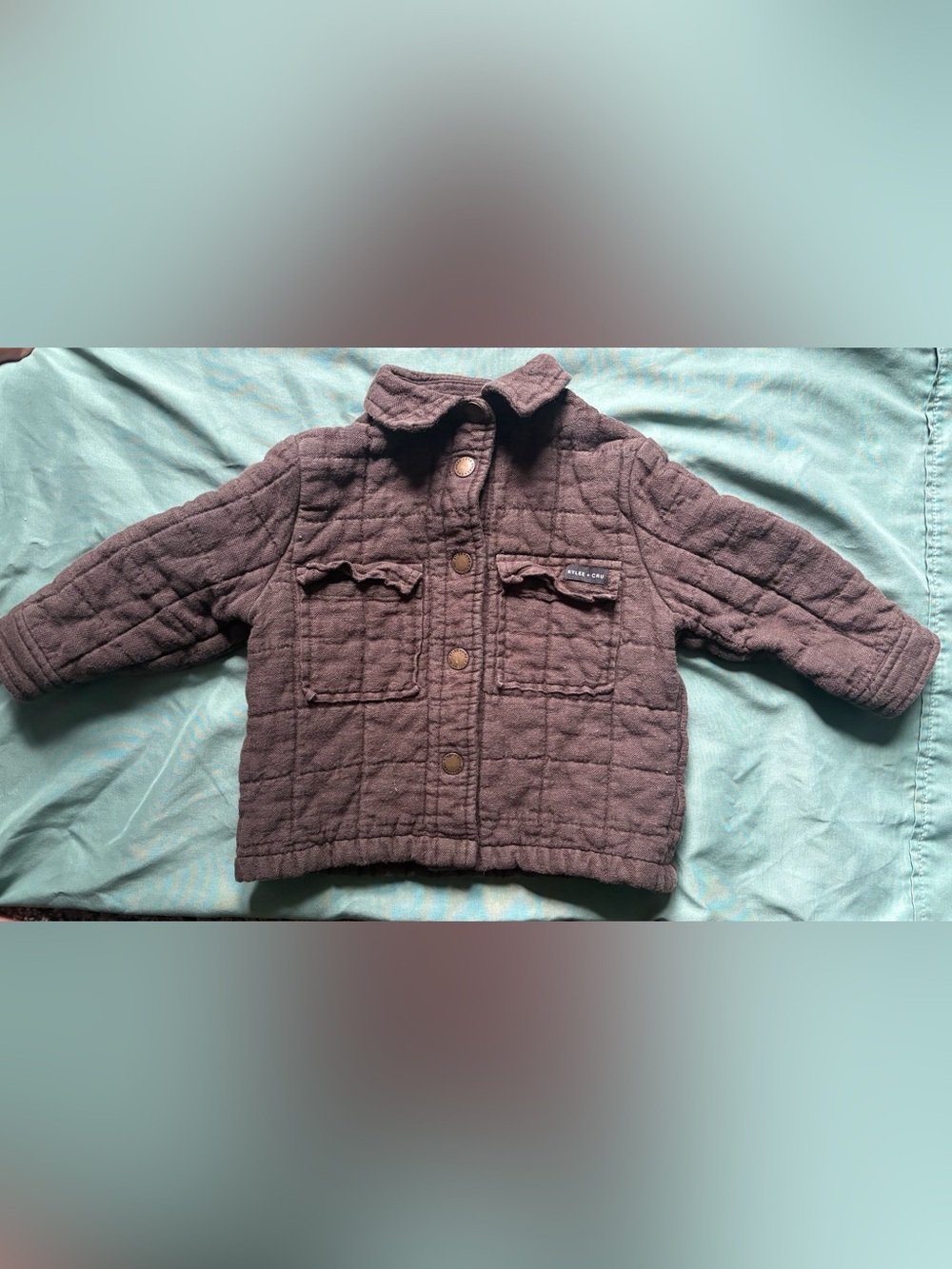 Rylee + Cru Quilted  Jacket in Brown